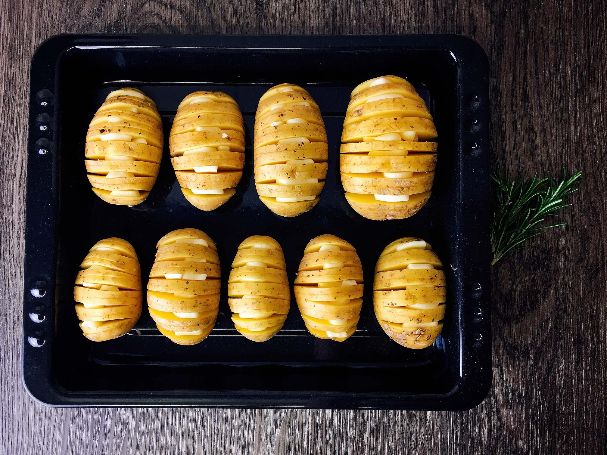 Hasselback Kartoffeln Rezept | Kartoffeln á La Hasselbacken