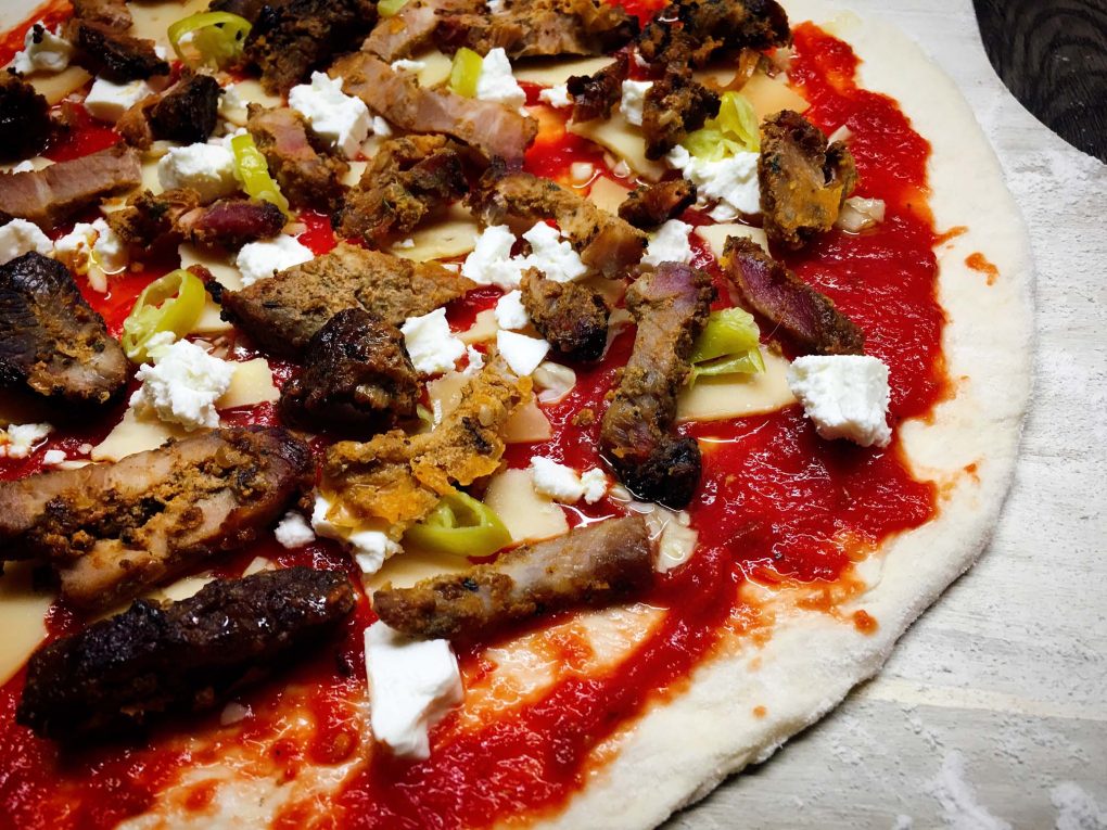 Gyros Pizza Rezept | Griechische Pizza mit Gyrosfleisch